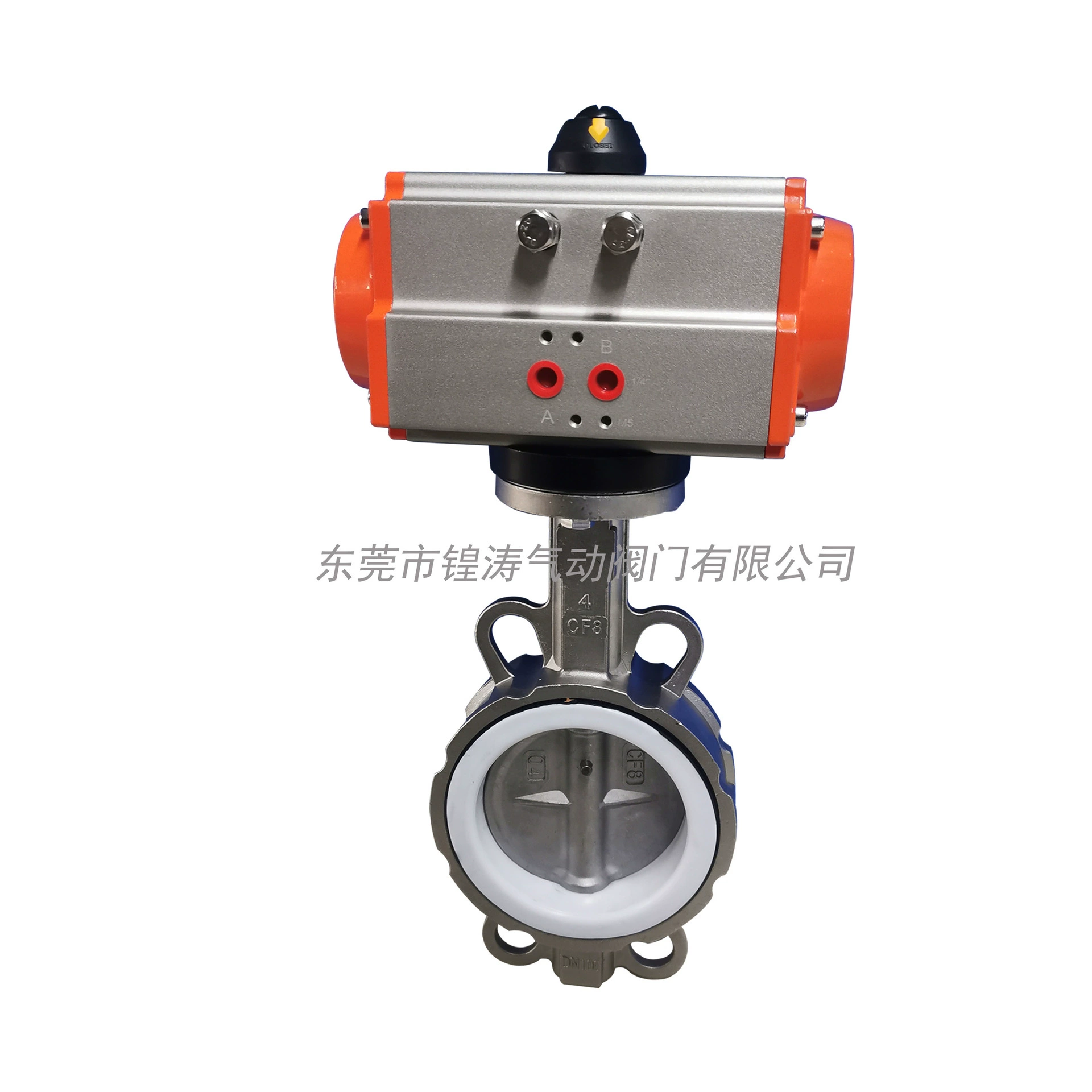 Пневматический Дроссельный клапан из нержавеющей стали PTFE D671F-16P пневматический Дроссельный клапан пневматический вафельный Дроссельный клапан DN50-300