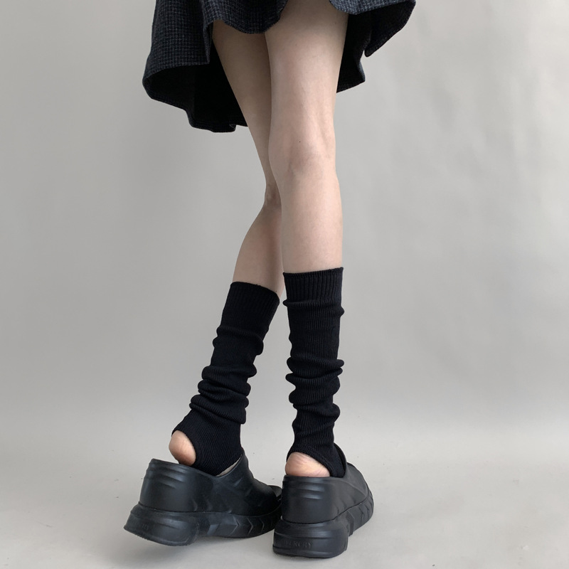 袜套堆堆袜修饰腿型小腿袜芭蕾风y2k腿套长筒袜美拉德袜子长袜女|undefined
