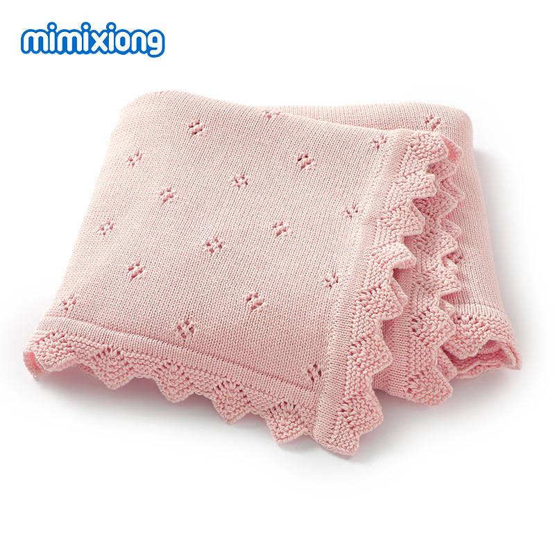 INS Hot Sale nuevo color sólido primavera otoño invierno hueco tejido manta manta