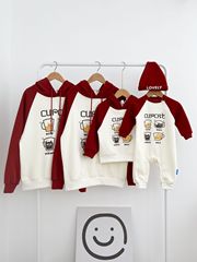 Baby and Mom Fashion 2024 Spring and Autumn New Design Family of Three or Four Stylish Sport Sweatshirts Mother and Baby Wear Infant Climbing Suit
