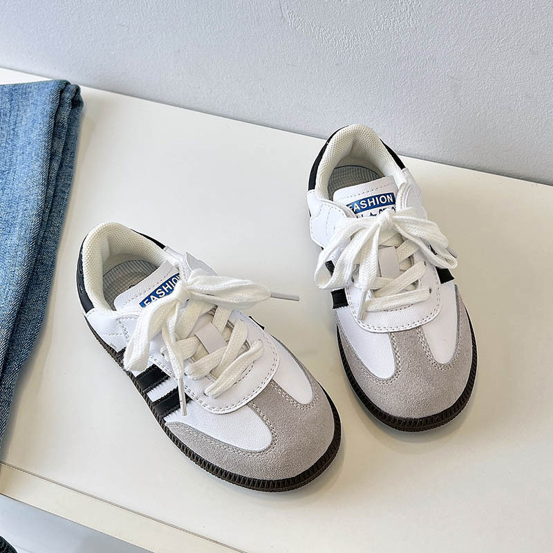Höstnya Barn S Skor Flickor Äkta Läder Dexun Små Vita Pojkar Lättvikts Halkfri Casual Forrest Gump_voghion.com