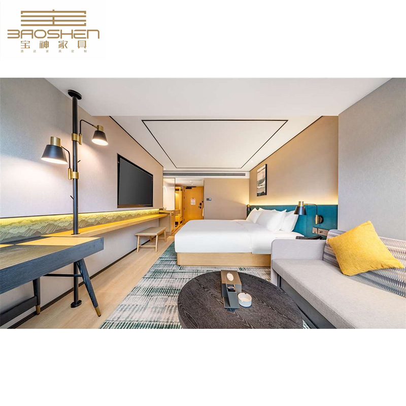 Complete Set of Five-Star Hotel Furniture for Guest Rooms, Apartments, and Homestays; One-Stop Engineering Support for Hotel Projects and Customization