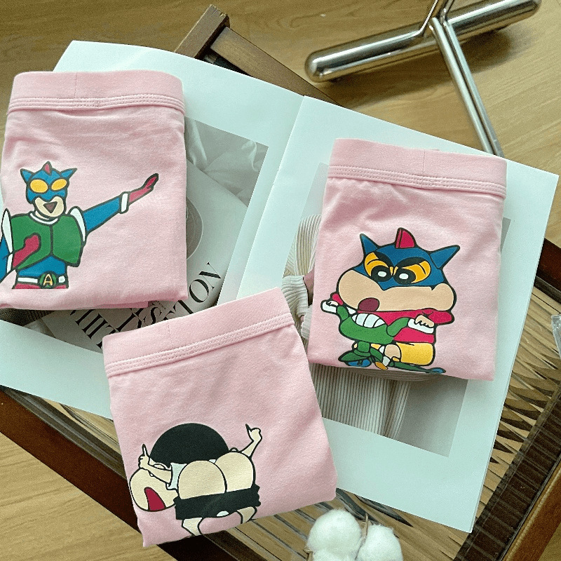 Pink Panties Boys Cartoon Cute Boxer Shorts Fierce Men's Pink Funny Funny Teenage Student Shorts