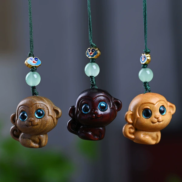 106【Mobile phone chain】Zodiac big-eyed monkey