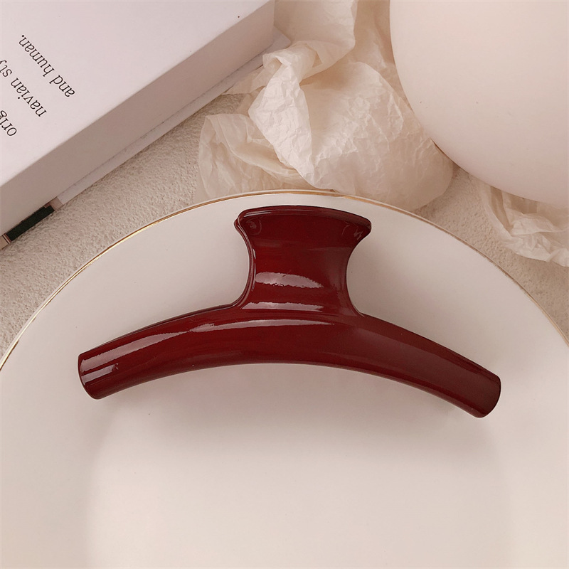 Fiesta festiva anchora clip rojo de cabello de cabeza detrás clip de agarre de cabello de tiburón grande clip de cabello de tarjeta de cabello para mujeres