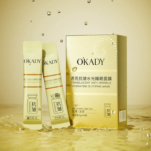 Opel Transparent Anti-wrinkle Water Light Sleep Mask 4G * 20 Pack Hydrating Transparent Moisturizing Anti-wrinkle Facial Skin Care Factory