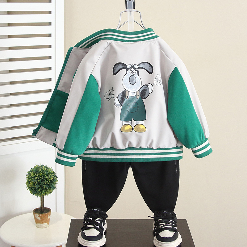 6180 Ropa de béisbol para niños Chaqueta para niños de primavera y otoño 2025 otoño nuevo bebé chaqueta de principios de otoño ropa de otoño para niños