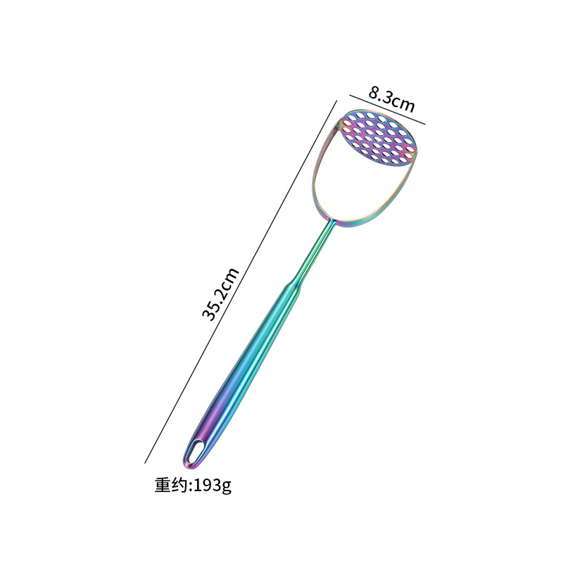 Amazon cocina de acero inoxidable guisado de fideos de pesca lengua cuchara de carne tenedor de patata conjunto de regalo