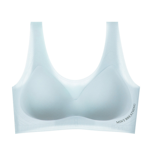 Seamless Beautiful Back Bra for Women, Push-Up, Cool, Breathable, Thin Bra, Invisible Soft Support Vest Style, No Rims Bra