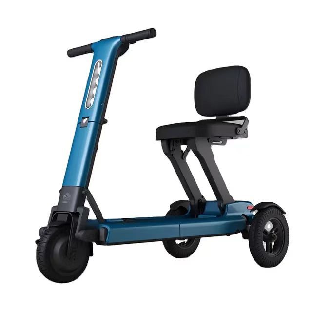 Aluminum Alloy Smart Electric Scooter Folding Three-Wheel Electric Car Disabled Battery Car Smart Lithium Car