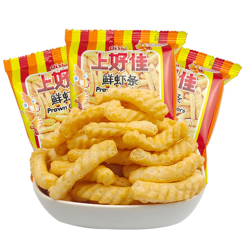 Shanghaojia 40g Fresh Shrimp Chips Onion Rings Country Potato Chips Corn Sticks Cheese Sticks Leisure Office Snacks