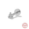 Physiological earrings, brand nose piercing, silver 925 sample, European style