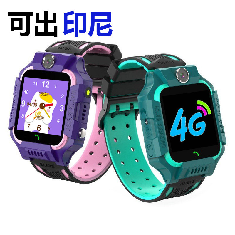 Foreign trade Q19 music photo game six positioning Z6 generation waterproof 4G video call children's smart phone watch Foreign trade Q19 music photo game six positioning Z6 generation waterproof 4G video call children's smart phone watch