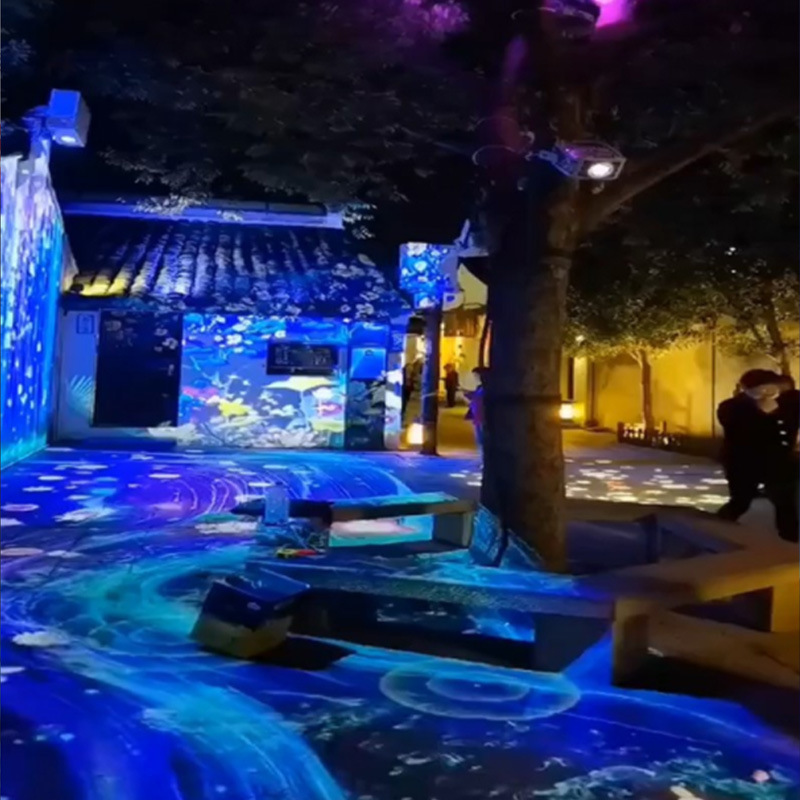 (Intention deposit) Bar holographic interactive projection design