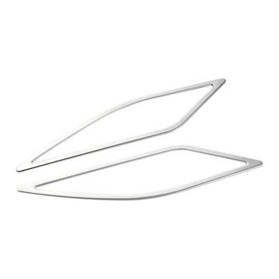 Suitable for Volkswagen high 7 front A- pillar sticker stainless steel car interior modification sequin sticker (Car interior film) - stainless-steel-silver-2