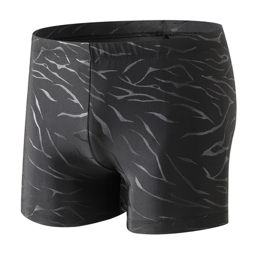 Men's Sharkskin Skin Trunks Swim Shorts, Loose Plus Size Swimwear for Men, Stylish Swim Cap and Swim Suit