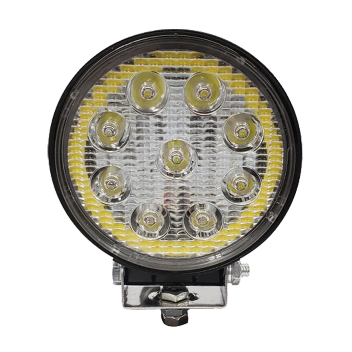 Luz de trabajo LED redonda de 4 pulgadas y 27W, luz para coche, foco para vehículos todoterreno, 27W25 de alto brillo.