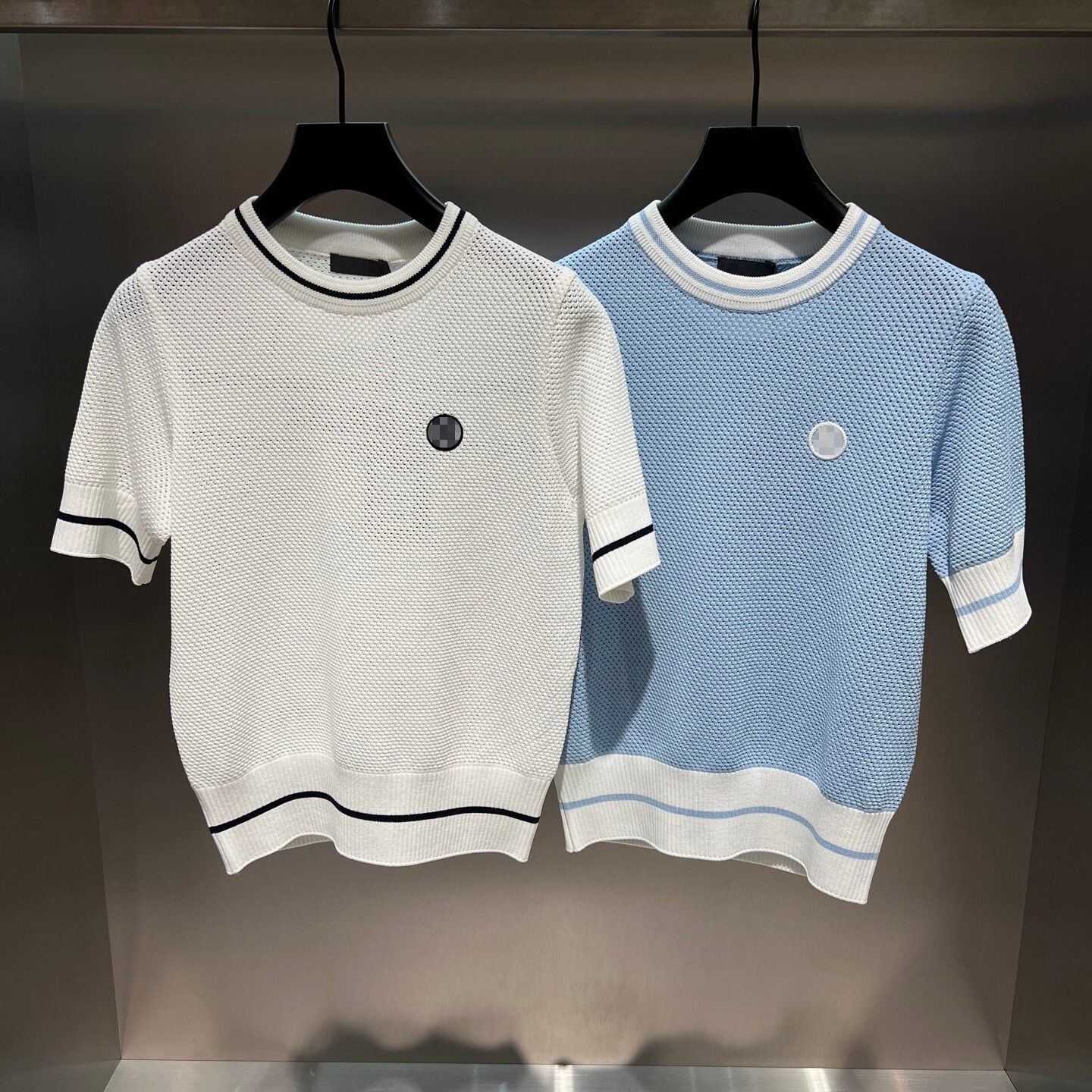 Summer Women's Golf Clothing, Round Neck, Knitted Short Sleeves, Casual Sports, Versatile, Breathable, Comfortable, Bamboo Fiber