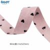Pink love heart* Width 2.5cm*1 meter/portion (take multiple copies continuously without cutting, break according to the length of the fabric)