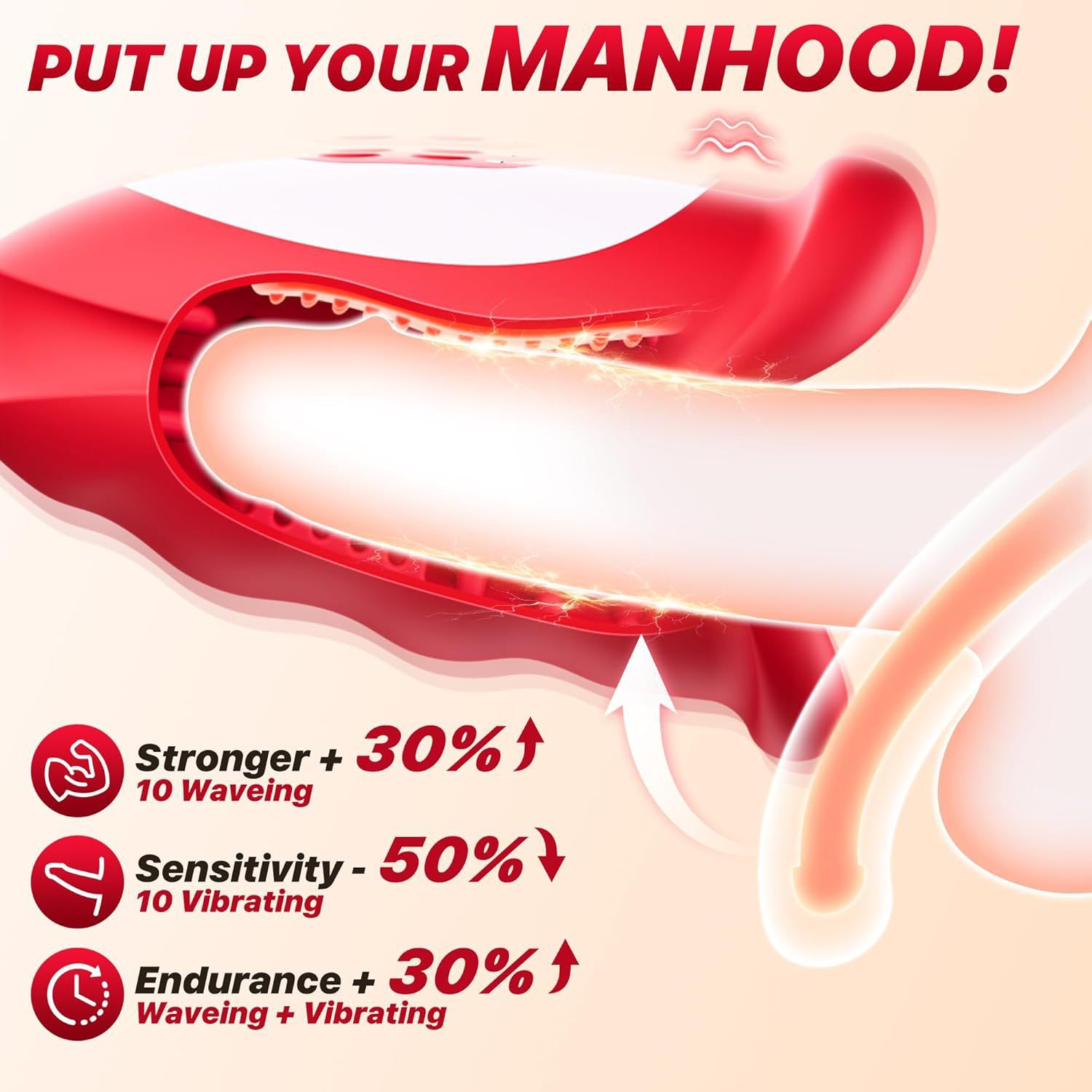 App-controlled Male Masturbation Cup With Vibration Trainer_voghion.com