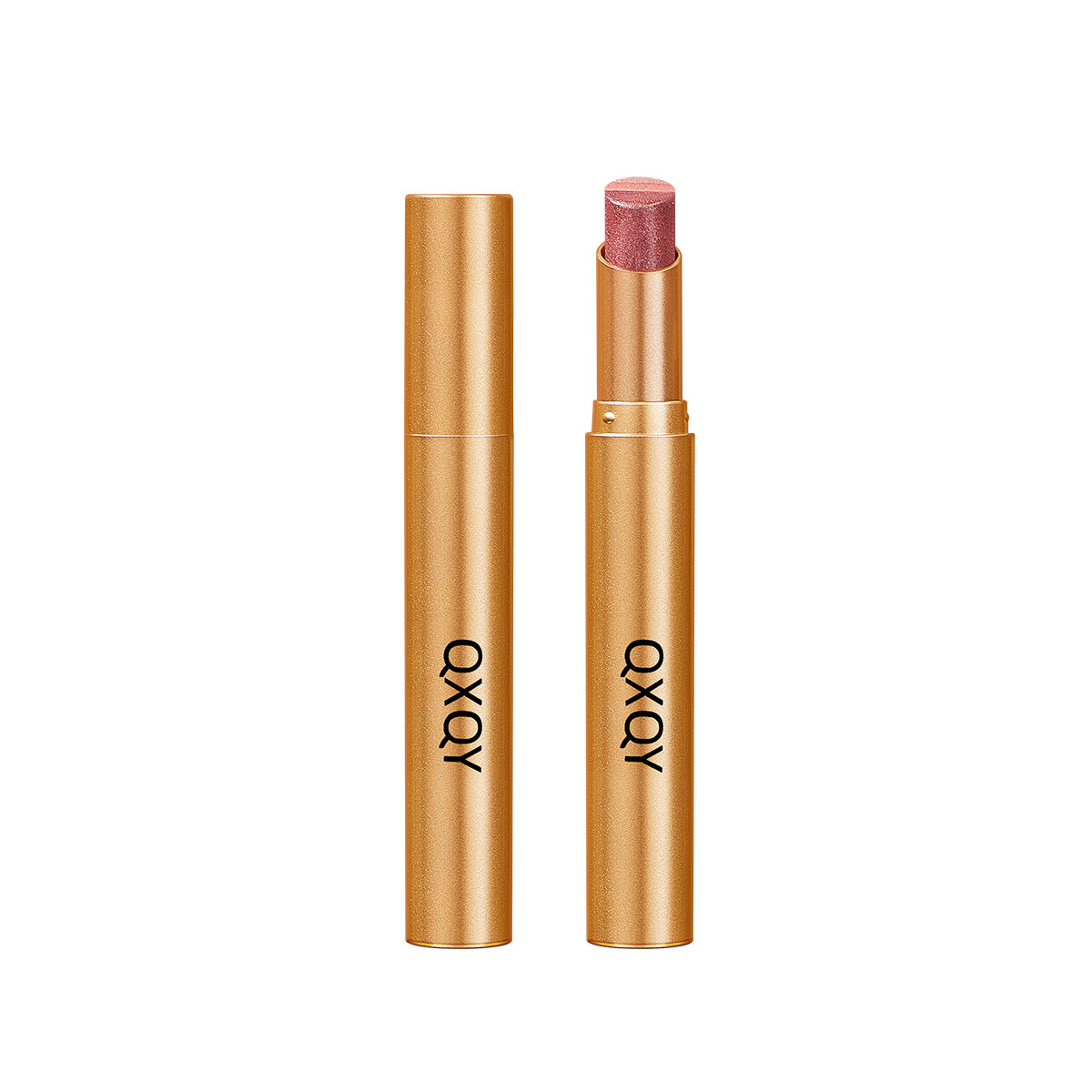 Color maquillaje QXQY brillo tricolor varilla de sombra de ojos perlada brillante impermeable anti sudor no se desvanece tricolor sombra de ojos gradiente