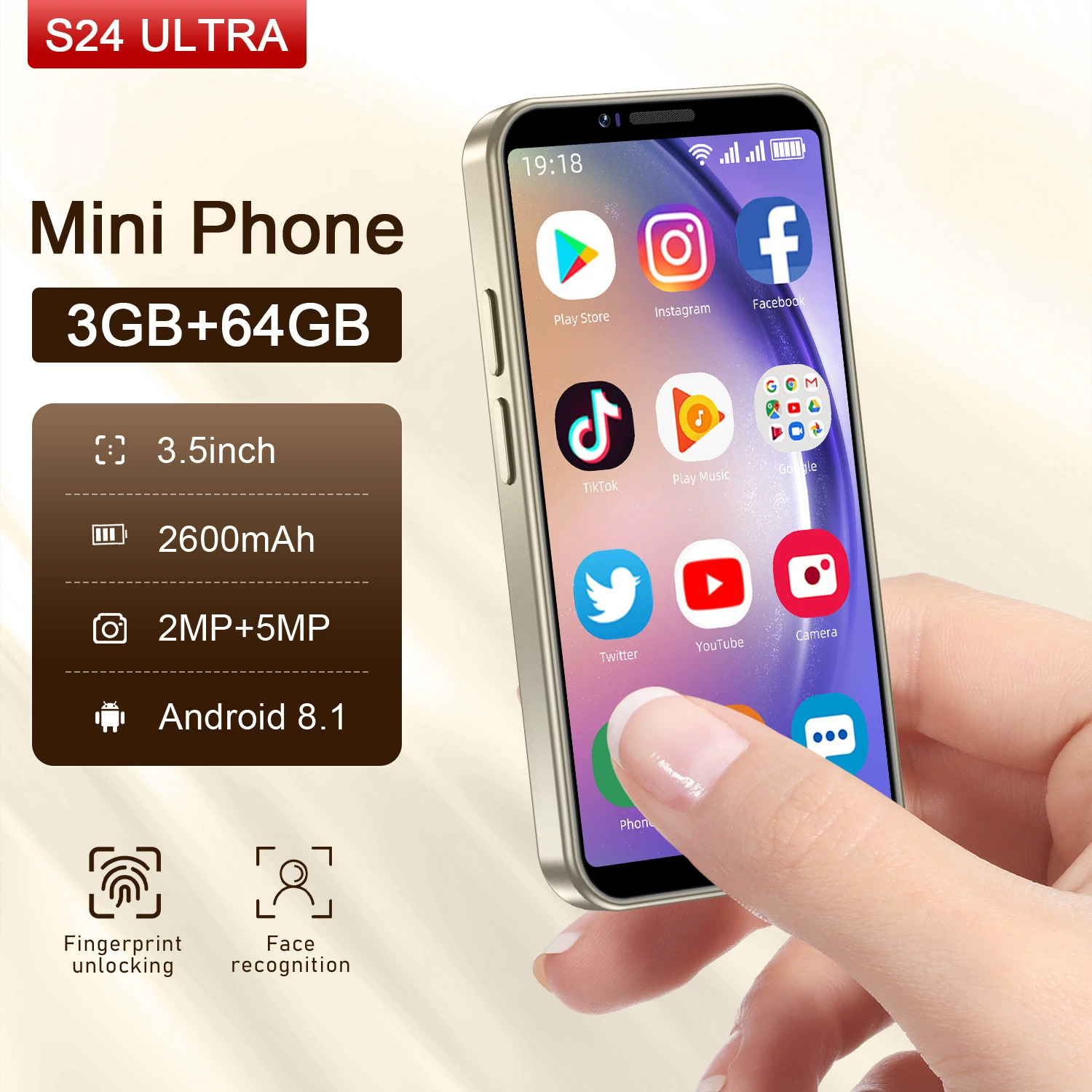 Новый Android-смартфон S24+ UITRAMINI, экспортная модель, недорогой, оптовая поставка