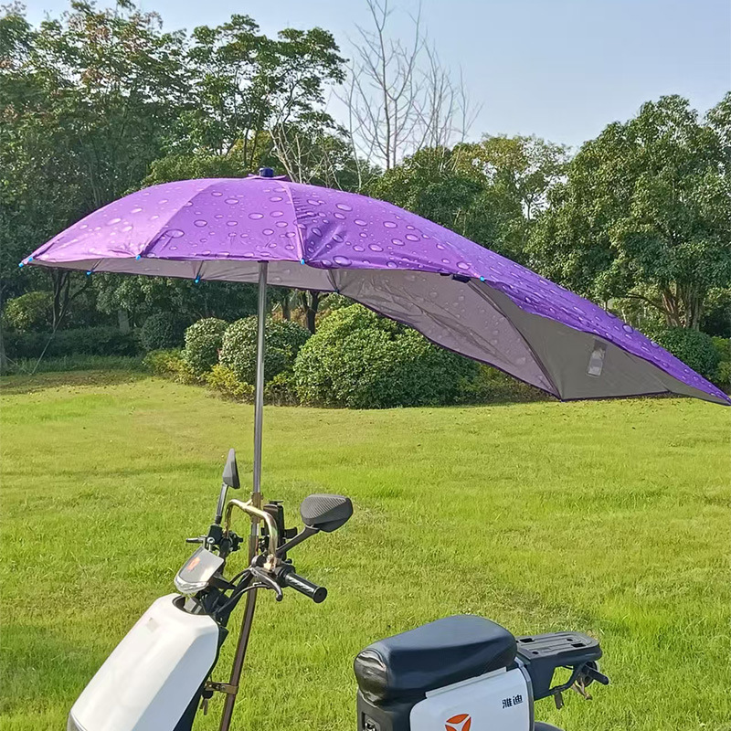 Electric Vehicle Battery Bike Umbrella, Sunshade Umbrella, Sun Protection Canopy, Umbrella Stand, Delivery Bike Umbrella, Scooter Sun Umbrella, Wholesale
