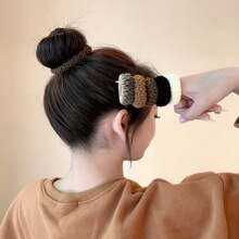 E 13611 Thick Hair Ties High Ponytail Elastic Hair Bands ��