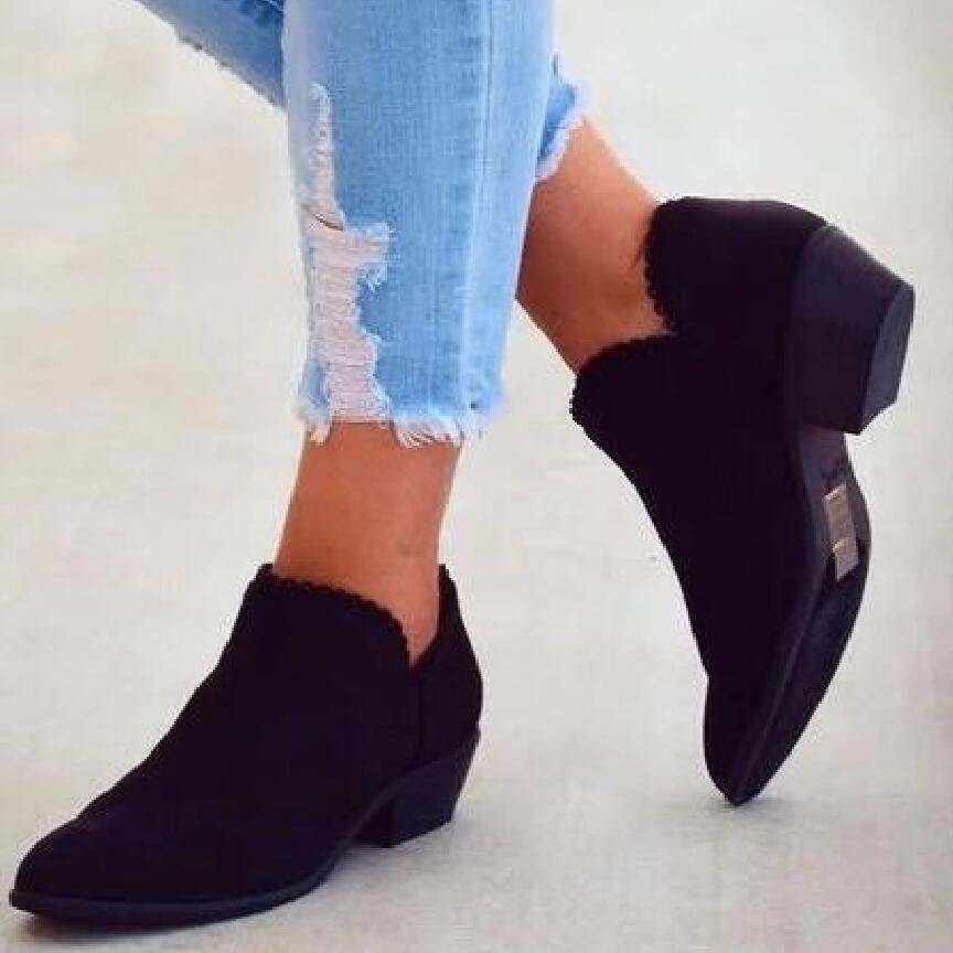 Red Ankle Boots