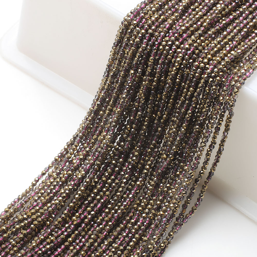 10g Weight Beads Jewelry Making Type 2MM Jewelry Making Size DIY Jewelry Accessories Classification 3 Pieces Per Pack Quantity Glass Material Solid Color Pattern Plating Design Elegant, Simple Style, Streetwear Style 3 Pieces Per Pack 2MM Glass Solid Color DIY Jewelry Accessories Beads 34