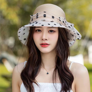 Organza Hat Travel Fisherman Hat Net Red Wholesale Korean Summer Yiwu Women's Wear Japanese Folding Sun Hat