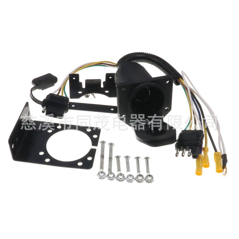 TM8035E Американский семижильный разъем плюс кронштейн, розетка для прицепа, вилка питания для яхты на колесах