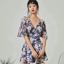 清仓处理35元温泉泳衣夏艳号手成人女裙式遮肚显瘦玩水泳衣特价