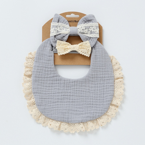 Baby pure cotton gauze bib saliva napkin baby anti-vomiting newborn bib for men and women all seasons absorbent bib spring and autumn