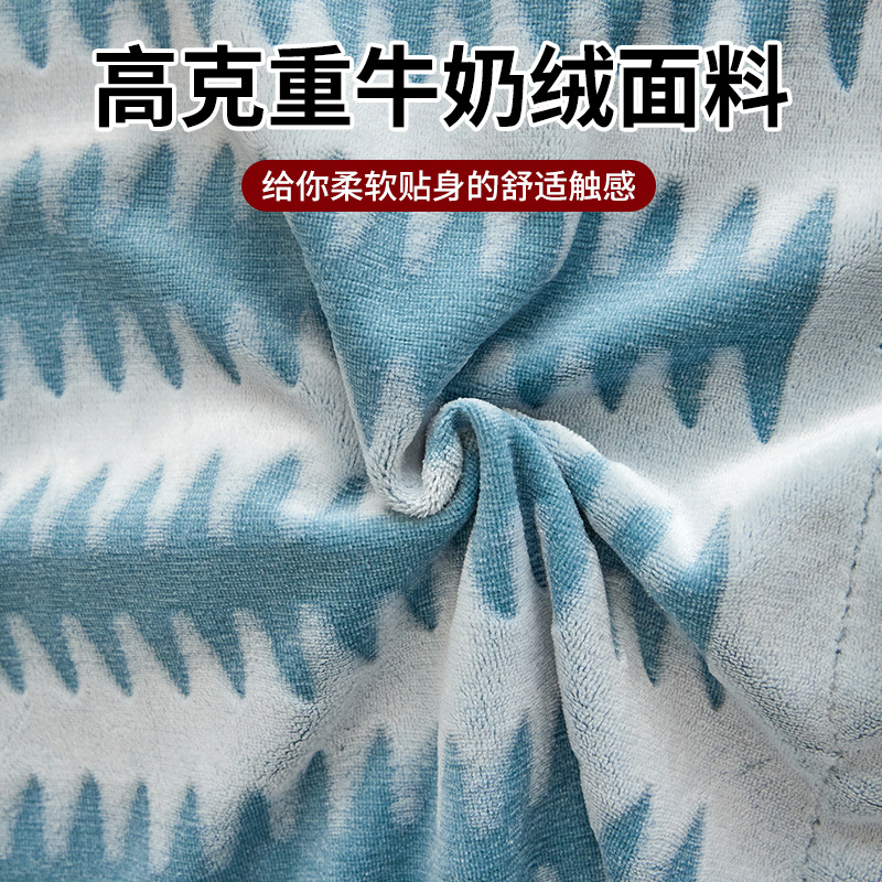 Invierno engrosado tallado cama de peluche cuatro piezas cubierta de edredón de peluche sábanas de peluche de leche engrosadas ropa de cama caliente