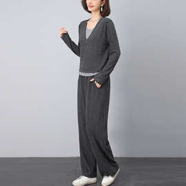 休闲运动初秋小套装女2025新款中年妈妈洋气搭配一整套卫衣两件套