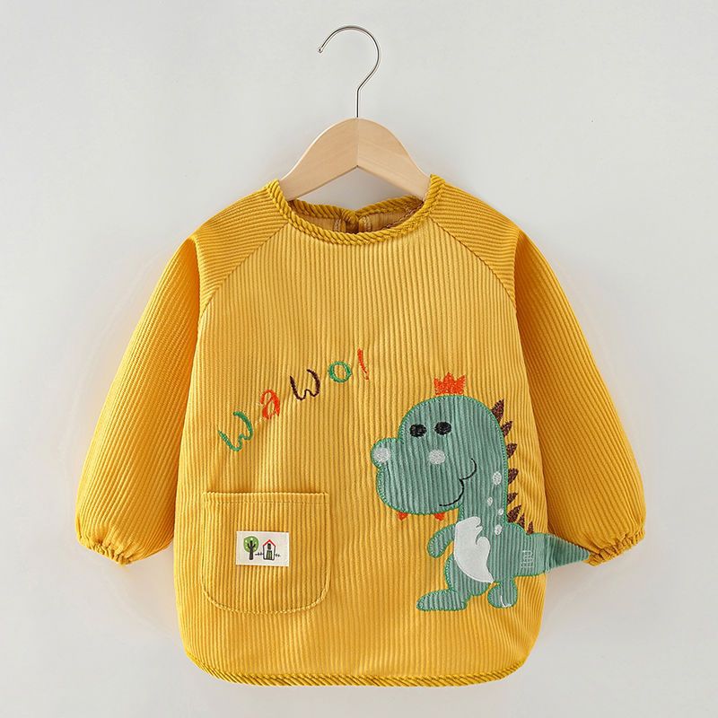 Children's Smock, Baby Eating Bib, Apron, Autumn and Winter Waterproof and Anti-Dirty, Men's and Women's Outer Wear, Kidsren's and Infants' Reverse Dressing