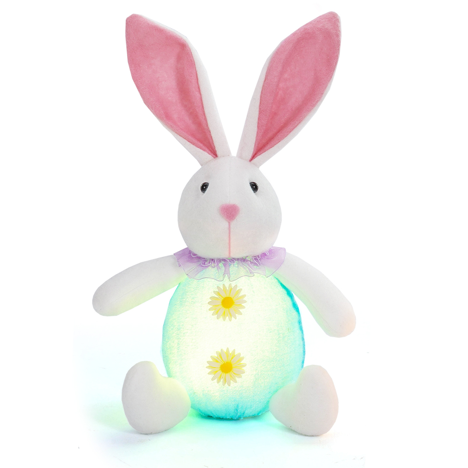 Cruz-frontera muñeca de pascua luminosa conejo decoraciones lindo enano goblin rudolph adornos regalos de vacaciones