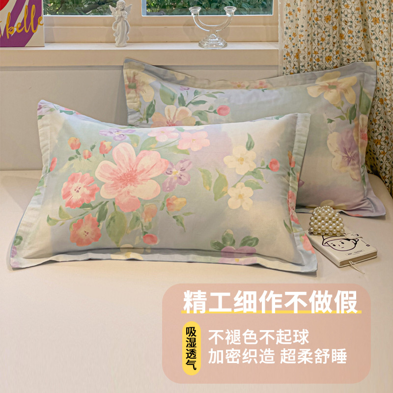 Un par de fundas de almohada de algodón puro 2025 nueva funda de almohada completa 48x74 funda interior de núcleo de almohada de algodón único