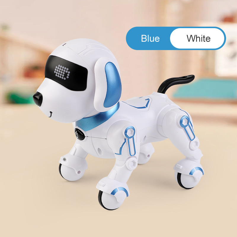 Perro robot inteligente control remoto eléctrico perro de juguete simulación programación niños y niñas remoto acompañar historia canto