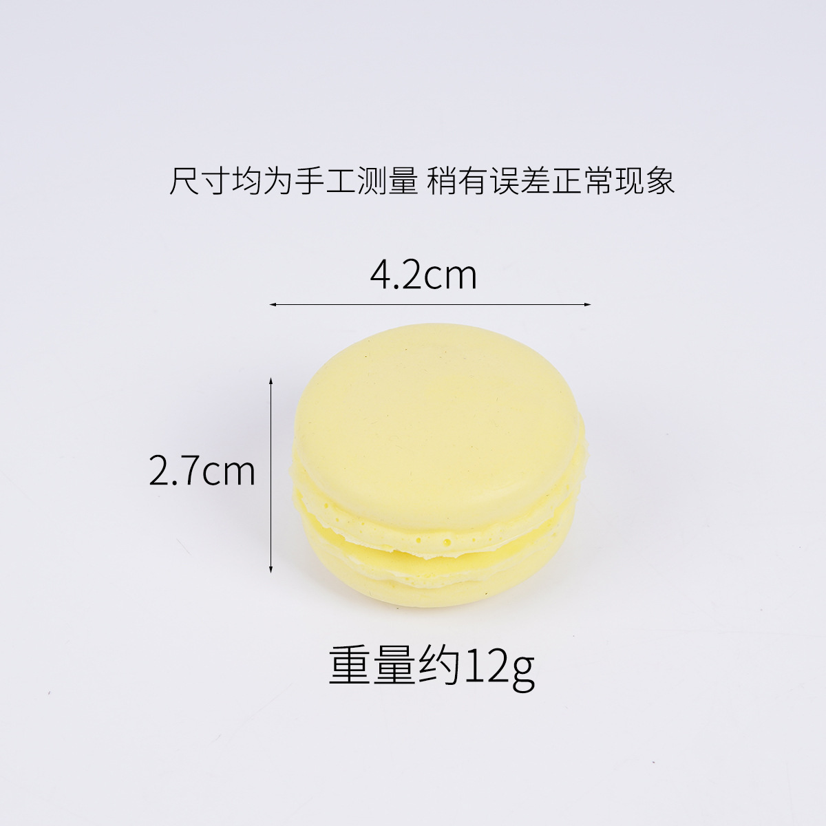 4cm simulación macarron pastel de galletas sándwich tienda de postres accesorios decorativos Pu suave simulación pan amasado música