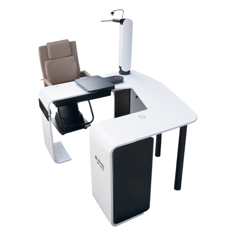 Equipo de optometría Weizhen WS-300B para aumentar la mesa en forma de C, mesa de optometría integral, juego de mesa de combinación de instrumentos de optometría