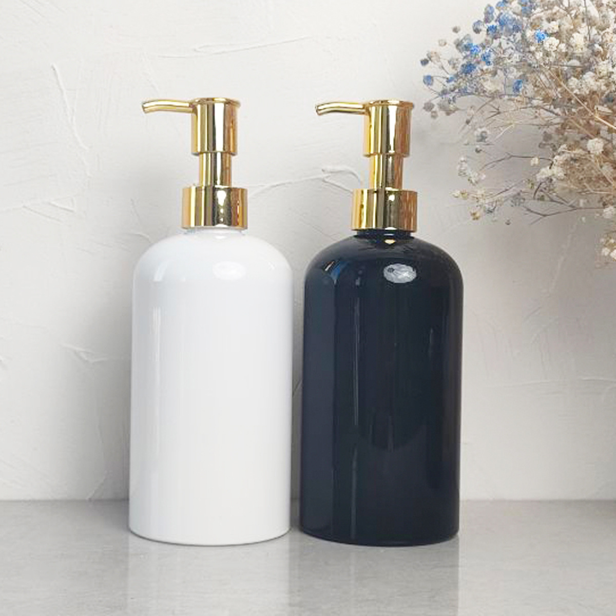 500mlPET塑料加厚按压沐浴露瓶 500ml大 容量全金泵洗发水瓶