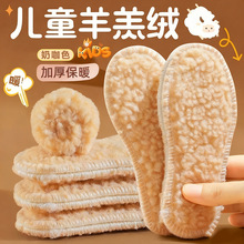 鞋垫冬季加绒加厚保暖鞋垫男孩防臭吸汗踩屎感鞋垫儿童羊羔绒鞋垫