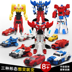 蒙巴迪變形玩具二合一汽車合體金剛機器人變形男孩手辦模型玩具