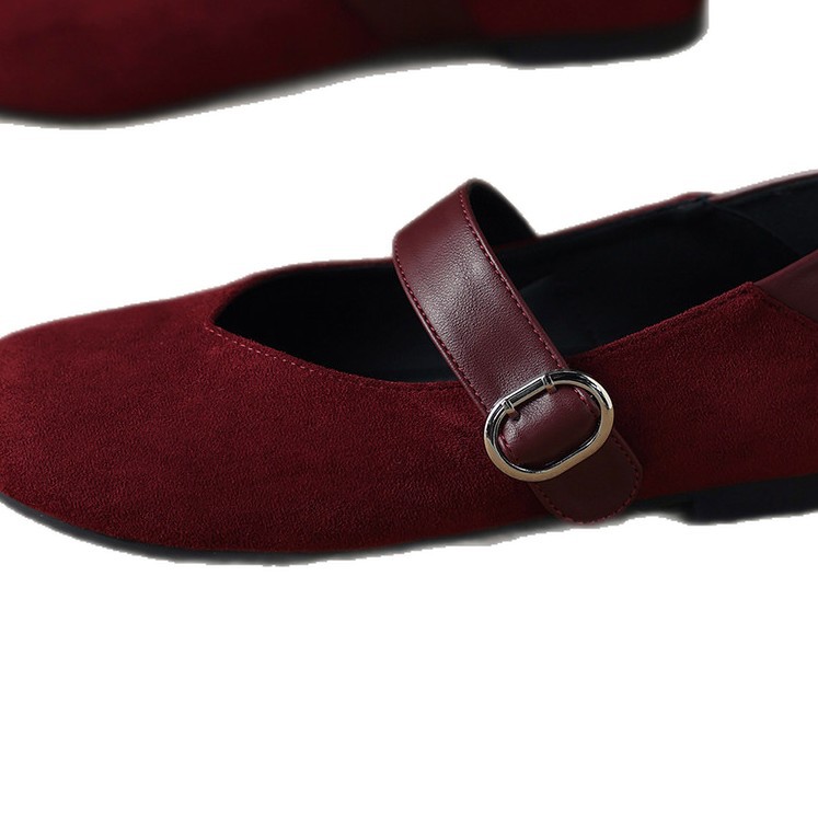 2026 verano retro coreano de color sólido hebilla casual interior de altura retro boca ligera universal zapatos de tacón único
