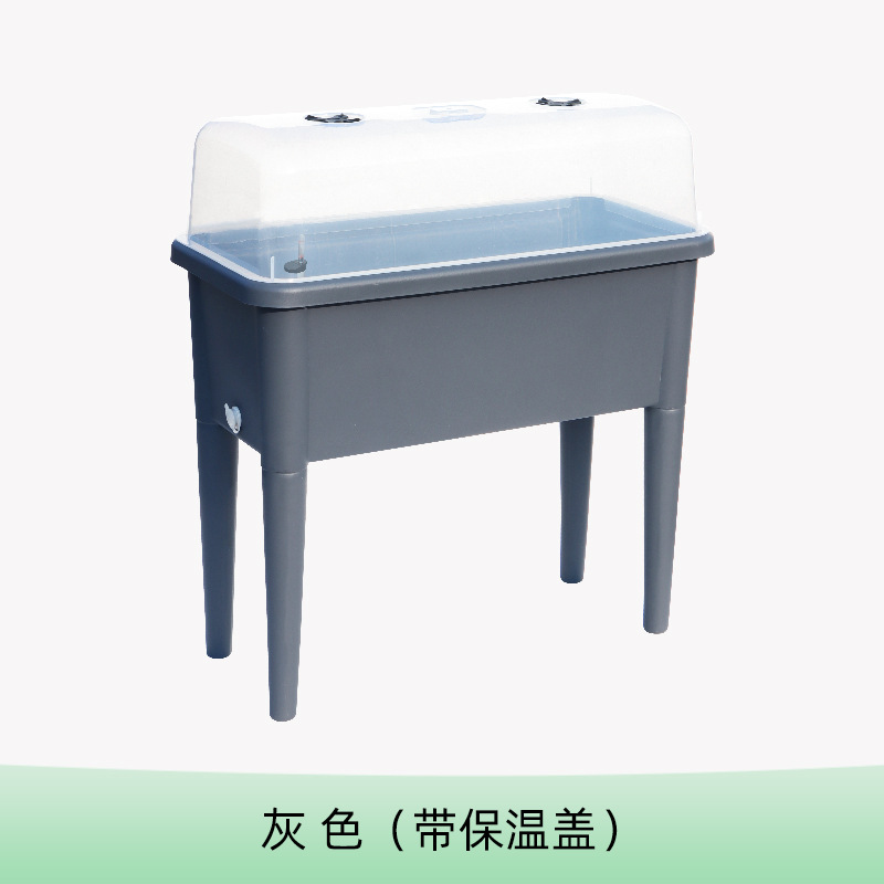 Laizhixiu caja de plantación autoabsorbente rectangular Horun con tapa piso de pierna alta caja de plantación autoabsorbente al por mayor