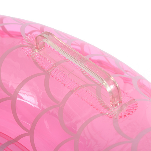Ins famous mermaid seat float with handle, cute children's thick swimming ring armpit life vest manufacturer wholesale
