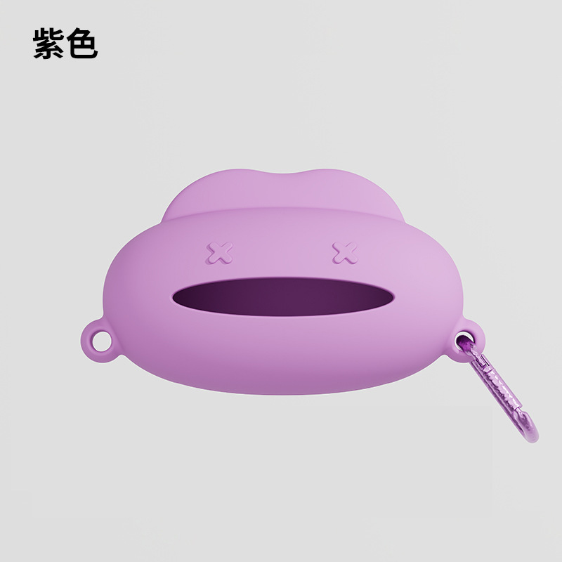 宠物垃圾袋收纳盒户外遛狗狗拾便袋收纳挂盒硅胶防摔迷你可挂项圈|undefined