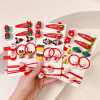 Children's Christmas red hair rope, hair accessory, hairgrip, hairpins for elderly